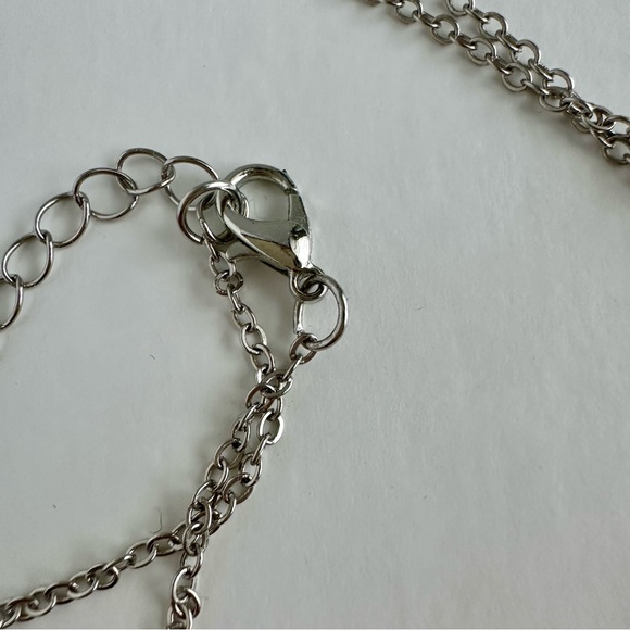 Balloon Dog Necklace Pendant w 17” Silver Adjustable Chain, Koons - Picture 6 of 7